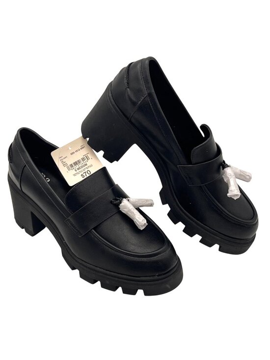 a.n.a Shoes - A.N.A. Platform Penny Loafers Womens Size 9M Black Chunky Block Heel Tassels NEW